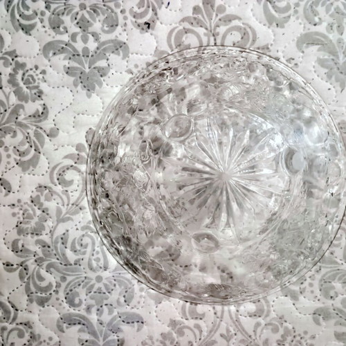 Riihimäen lasi crystal bowl model Rypäle new