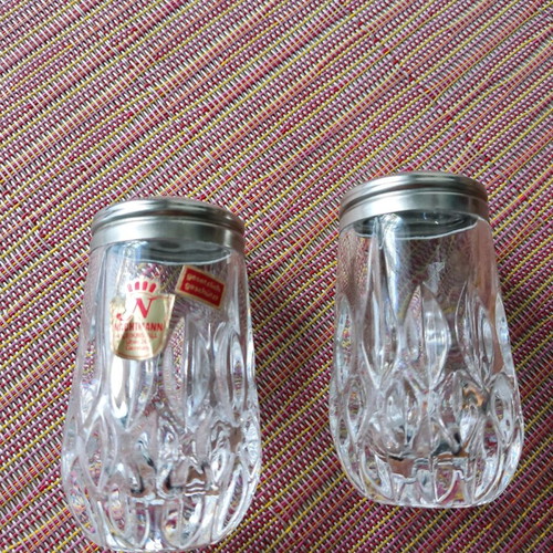 Nachtman salt and pepper set like new with sticker
