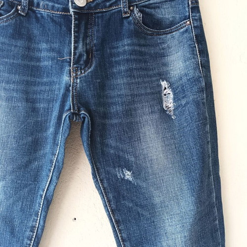Miss Denim women's ripped blue jeans, size XL