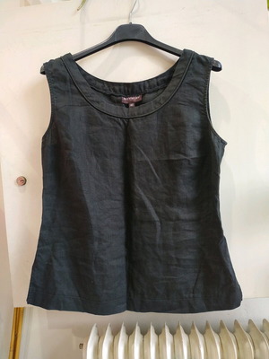 100% linen sleeveless summer top