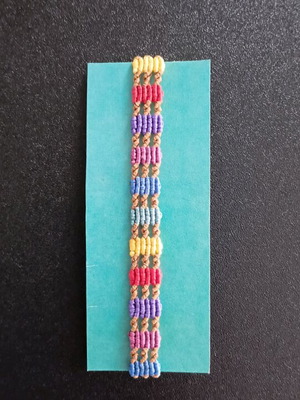 Handmade macrame bracelet new, multicolored