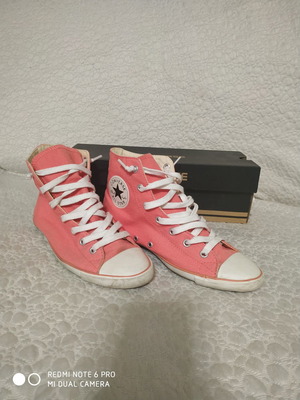 All Stars corals αθλητικά παπούτσια ελάχιστα φορεμένα, χρώμα κοράλι