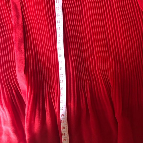 Zara lightweight red blouse medium like new with lining and tie