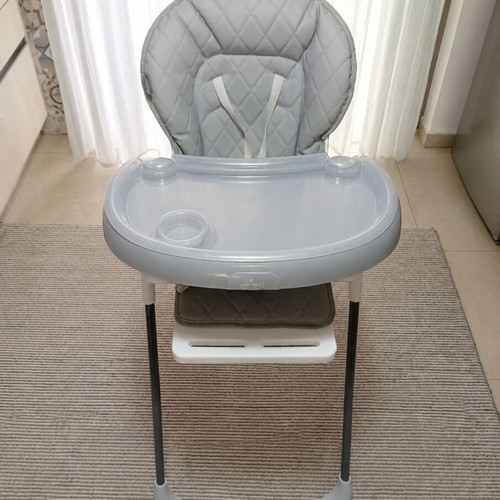 Lorelli Dulce Cool Grey Leather Highchair like new with adjustable height