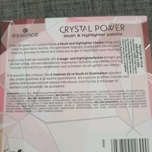 Essence Crystal Power Blush and Highlighter Palette unused