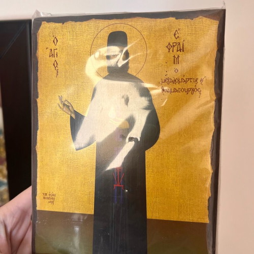 Saint Ephraim icon new with plastic wrap