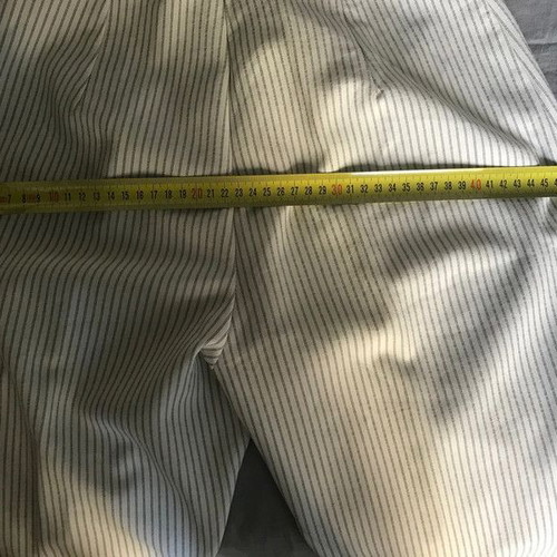 Madrilena women's straight-leg pants used, white, size L
