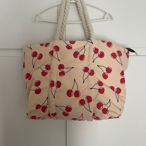 Benetton beach shoulder bag used with cherry print