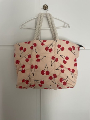 Benetton beach shoulder bag used with cherry print