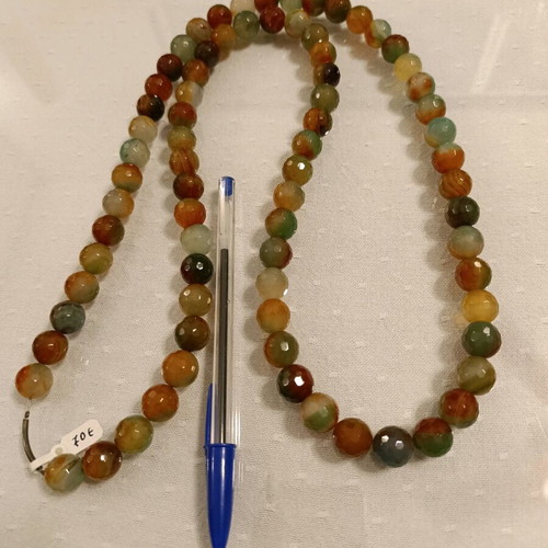 Agate Faceted Necklace New