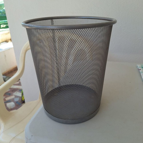 Office trash bin small, used
