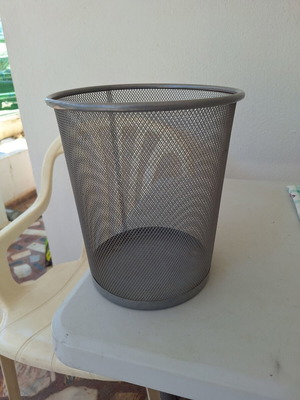 Office trash bin small, used
