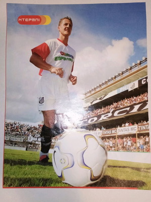 Michael Schumacher mini poster used (23x18 cm)