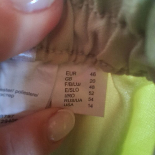 Capri pants like new, women's XXXL, light olive green
