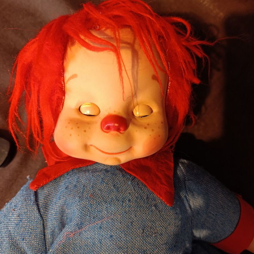 Vintage Toyse Clown Doll 1970s with Retro Toy Gift Set used