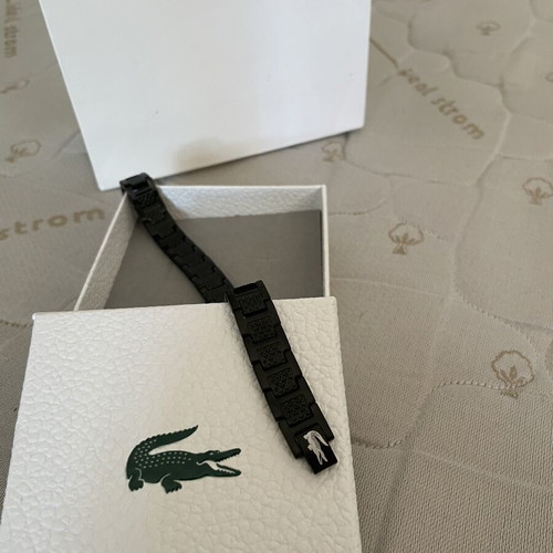Lacoste Link Bracelet black stainless steel new