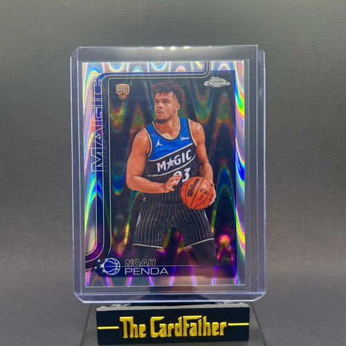 Noah Penda RC Raywave Topps Chrome NBA Basketball Card Orlando Magic