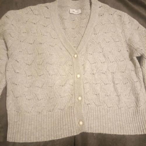 BSB wool knitted cardigan used, gray, size M