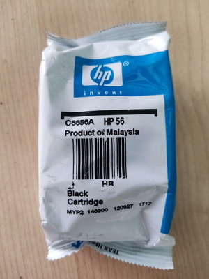 HP 56 Black Ink Cartridge Model C6656A New