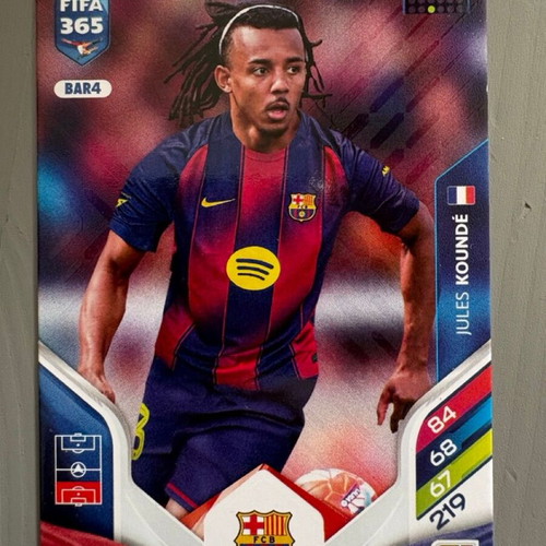 Kounde Barcelona BAR4 Panini FIFA Adrenalyn 365 2025-26 like new