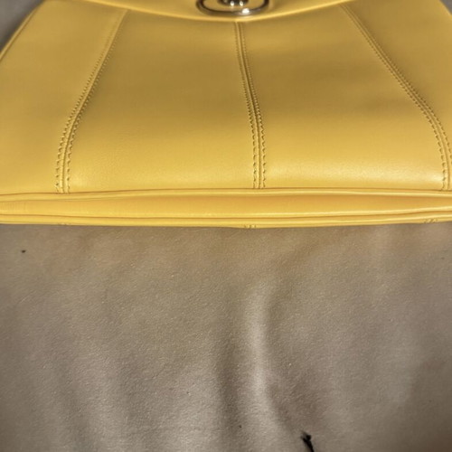 Gucci handbag new, yellow with long strap
