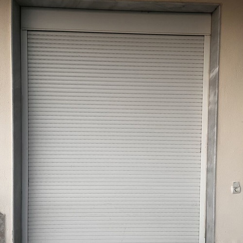 Balcony door 1.80x2.40 with roller shutter and screen, like new
