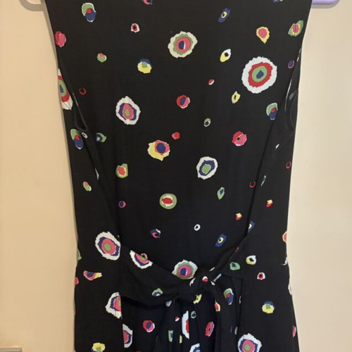 Mexx romper with printed fabric belt, size Large 40, like new