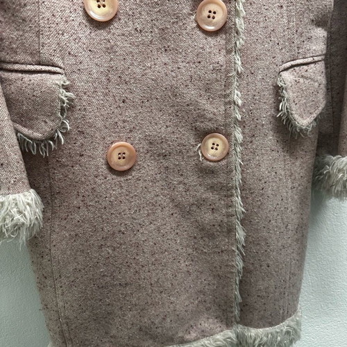 Coat half coat in sweet pink shade like new