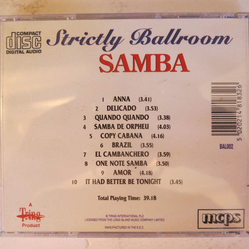 Strictly Ballroom 7 CD collection used by Francisco Montaro Ensemble