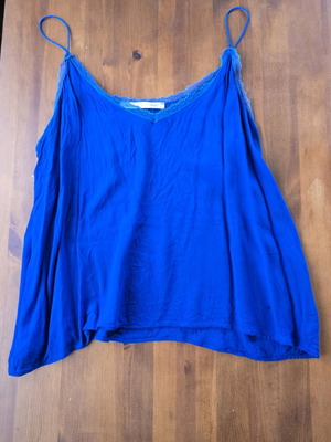 Helmi women's blue top like new with straps