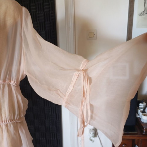 Fidele silk blouse like new, pink, size ML