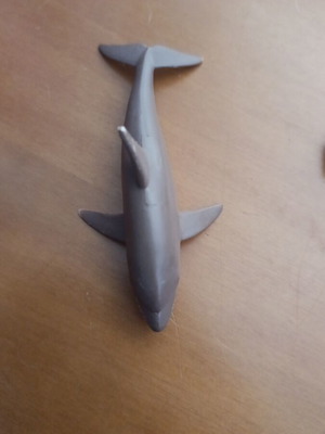 Plastic shark figure used, about 7 cm, hollow