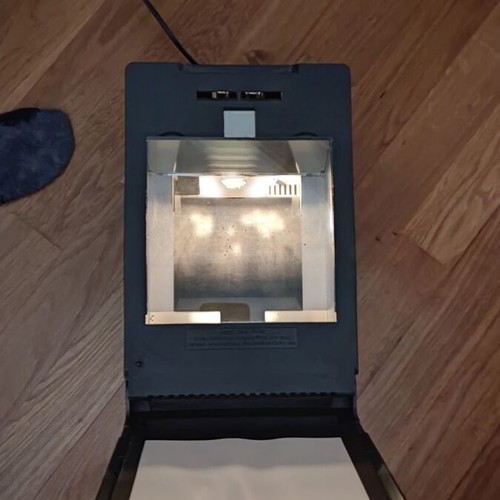 EnnaScop 2000 opaque print projector used, front lamp burnt