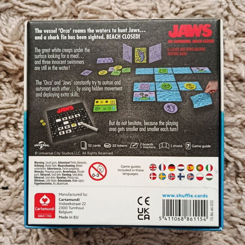 Jaws: No Swimming, Beach Closed board game like new