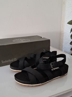Timberland Malibu Waves ankle strap sandals new, black, size 37
