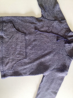 Vielen women's sweatshirt new, warm fleece, size L slim fit, gray