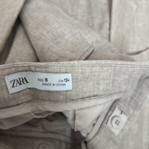 Zara Boys λινό κοστούμι μπεζ για 9 ετών σαν καινούργιο