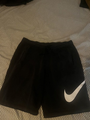 Nike Swoosh shorts, size M, black and white