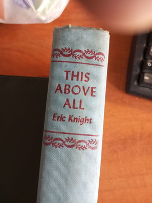 This Above All του Eric Knight μεταχειρισμένο, παλιά έκδοση 1941