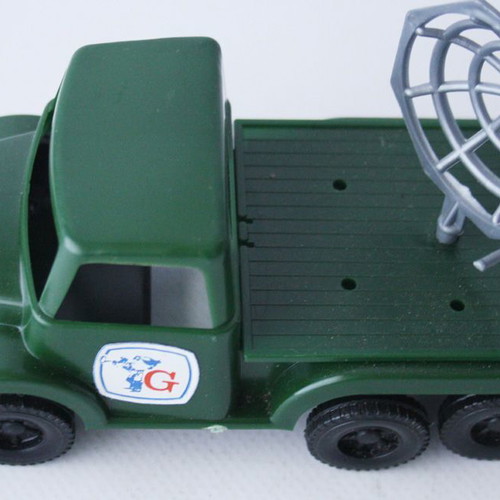 Vintage 70's Greek military truck with radar 17cm Grecostyl new