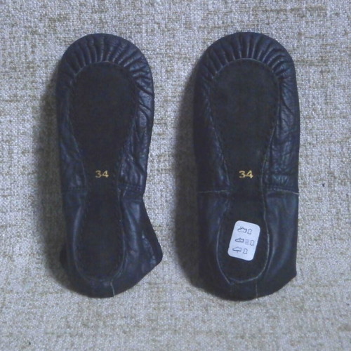 Soft Leather Sheddo Ballet Shoes size 34 new, black