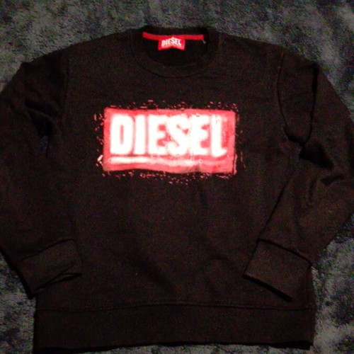 Diesel hoodie like new, size S, black and red