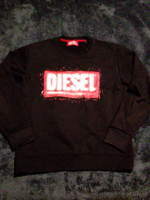 Diesel hoodie like new, size S, black and red