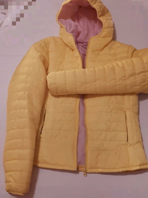 Biston women's yellow puffer jacket like new No S-M