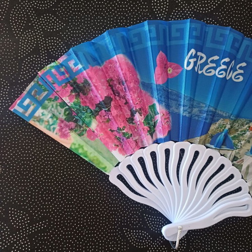 Fan Greece new, black and blue