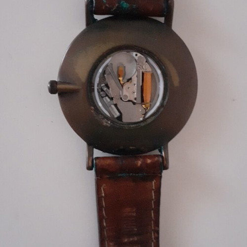 Fossil BW-6733 Aztec Calendar vintage watch used
