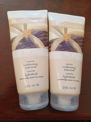 Avon body scrub new, vanilla scent, 200ml
