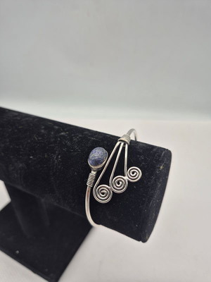 Lapis Lazuli Silver Plated Adjustable Bracelet new
