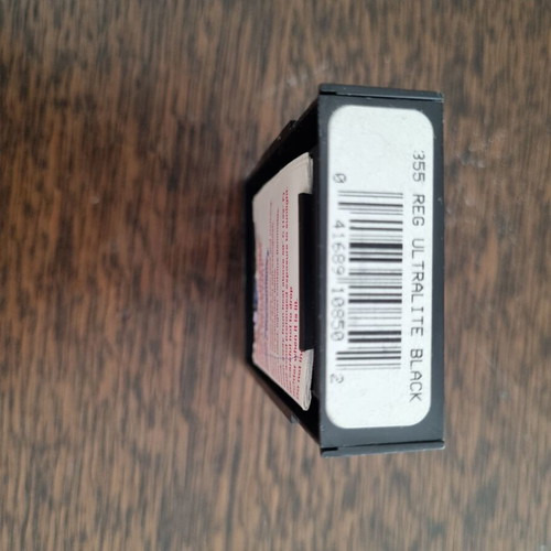 Zippo Ultralite Black 355 Reg lighter new with original vintage box