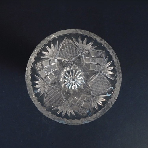 Crystal vase vintage in like new condition with engraved designs